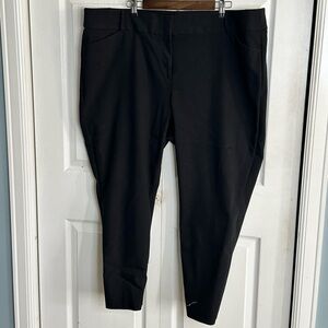 Loft plus Marisa Black Slim Fit Pants size 24